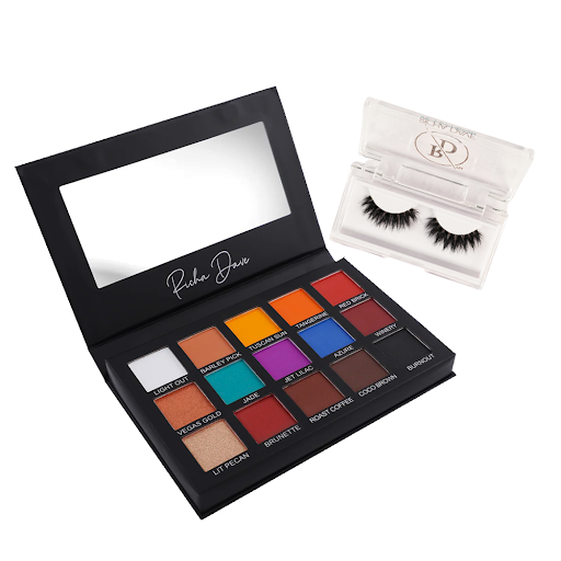 Richa Dave Eyeshadow Palette and Eye Lashes Combo